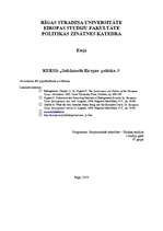 Konspekts 'ES paplašināšanās problēmas', 1.