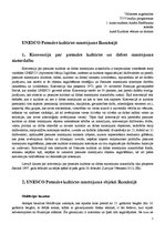 Referāts 'UNESCO Pasaules kultūras mantojums Rumānijā', 1.