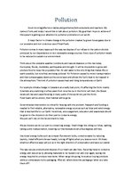 Eseja 'Public Speech. Pollution', 1.