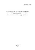 Referāts 'Masu mediju loma nacionālās identitātes konstruēšanā', 1.