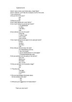 Konspekts 'Retailing Questionnaire Report', 2.