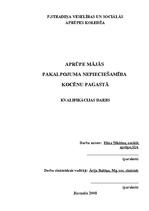 Referāts 'Mājas aprūpes nepieciešamība Kocēnu pagastā', 2.
