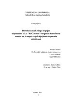 Diplomdarbs 'Pieredzes mārketinga iespējas uzņēmuma SIA "RSC noma" būvgružu konteineru nomas ', 1.