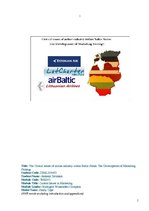 Referāts 'The Critical Issues of Airline Industry within Baltic States: The Development of', 1.