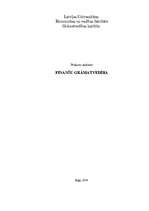 Prakses atskaite 'Prakses atskaite finanšu grāmatvedībā', 1.
