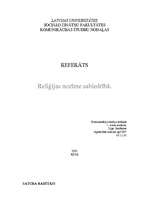 Referāts 'Reliģijas nozīme sabiedrībā', 1.
