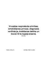 Referāts 'Virusālas respiratorās slimības un Covid19', 1.