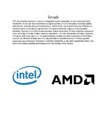 Konspekts '"Intel" un "AMD" procesoru attīstība', 3.