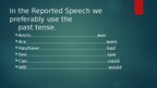 Prezentācija 'Reported speech', 5.
