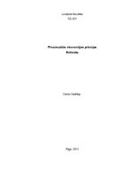 Referāts 'Procesuālās ekonomijas princips', 1.