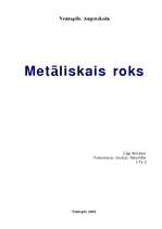 Referāts 'Metāliskais roks', 1.