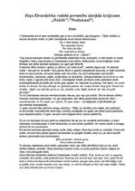 Eseja 'Jāņa Ziemeļnieka radošā personība (dzejoļu krājumos "Naktis" un "Nezināmai")', 1.