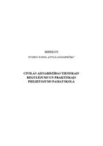 Referāts 'Civilās aizsardzības tiesiskais regulējums un praktiskais pielietojums pamatskol', 1.