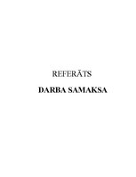 Referāts 'Darba samaksas jēdziens', 1.