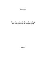 Referāts 'Characters and Main Discoveries Reading the "Little Prince" by De Saint-Exupéry', 1.