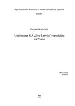 Referāts 'Uzņēmuma SIA "Bite Latvija" reputācijas mērīšana', 1.