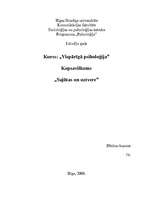 Konspekts 'Sajūtas un uztvere', 1.