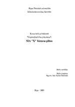 Biznesa plāns 'Uzņēmuma "X" biznesa plāns', 1.