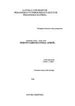 Referāts 'Personvārdi kultūras apritē', 1.