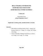 Konspekts 'Kopējā ārējā un drošības politika, sadarbība iekšlietās un tieslietās', 1.