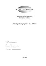 Referāts 'Stratēģiskais projekts – SIA "Rods"', 1.