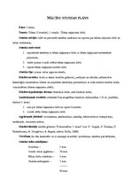 Paraugs 'Stundas plāns dabaszinībās 5.klasei', 1.