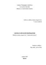 Referāts 'Latviešu tradicionālā tekstilapstrāde', 1.