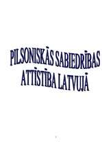 Referāts 'Pilsoniskās sabiedrības attīstība Latvijā', 1.