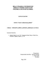 Konspekts 'Salīdzinošās politikas priekšmets, pielietojums un vēsture', 1.