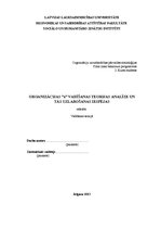 Referāts 'Organizācijas "X" vadīšanas teorijas analīze un tās uzlabošanas iespējas', 1.