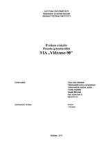 Prakses atskaite 'Prakses atskaite finanšu grāmatvedībā', 1.