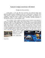 Eseja 'Enerģijas pārvērtības automobiļos', 1.