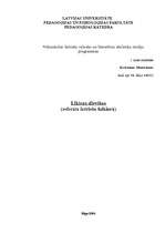 Referāts 'Likteņa dievības latviešu foklorā', 1.