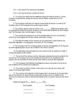 Paraugs 'Contract of Employment', 2.