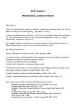 Referāts 'Igors Šuvajevs "Psihoanalīze un dzīves māksla"', 2.