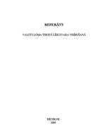 Referāts 'Valsts loma tirgus līdzsvara veidošanā', 1.