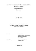 Referāts 'Latvijas valsts budžeta analīze', 1.