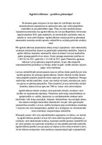Eseja 'Agrārā reforma - pozitīva pārmaiņa', 1.