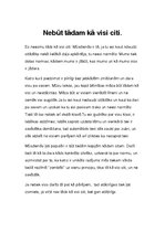 Eseja 'Nebūt tādam kā citi', 1.