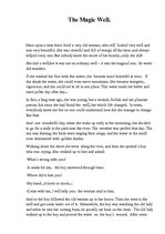 Eseja 'The Magic Well-fairytaile', 1.