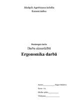 Referāts 'Ergonomika darbā', 1.