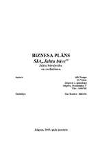 Biznesa plāns 'SIA „Jahtu būve”', 1.