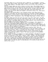 Eseja 'An Overview of the Olympics', 1.