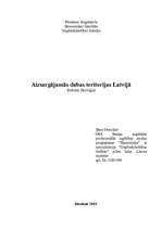 Referāts 'Aizsargājamās dabas teritorijas Latvijā', 1.