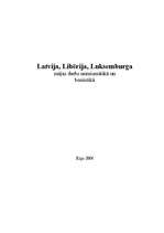 Konspekts 'Numismātika un bonistika - apskats par Latviju, Libēriju un Luksemburgu', 1.
