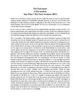 Eseja 'A Film Analysis "Star Wars 7. The Force Awakens"', 1.