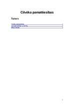 Referāts 'Cilvēka un bērna pamattiesības', 1.