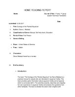 Eseja 'Home reading report - Ecology of the Planted Aquarium', 1.