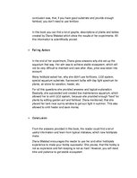 Eseja 'Home reading report - Ecology of the Planted Aquarium', 3.