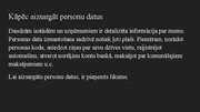 Prezentācija 'Personu datu aizsardzība', 2.